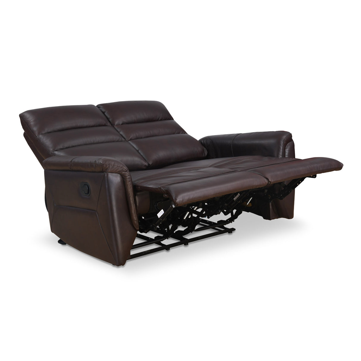 Brandon 2 Seater Manual Recliner (Dark Brown)