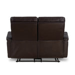Brandon 2 Seater Manual Recliner (Dark Brown)