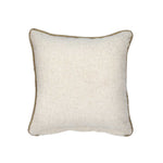 Zigzag Pattern Cushion Cover- Beige and Gold