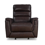 Brandon 1 Seater Manual Rocker Recliner (Dark Brown)