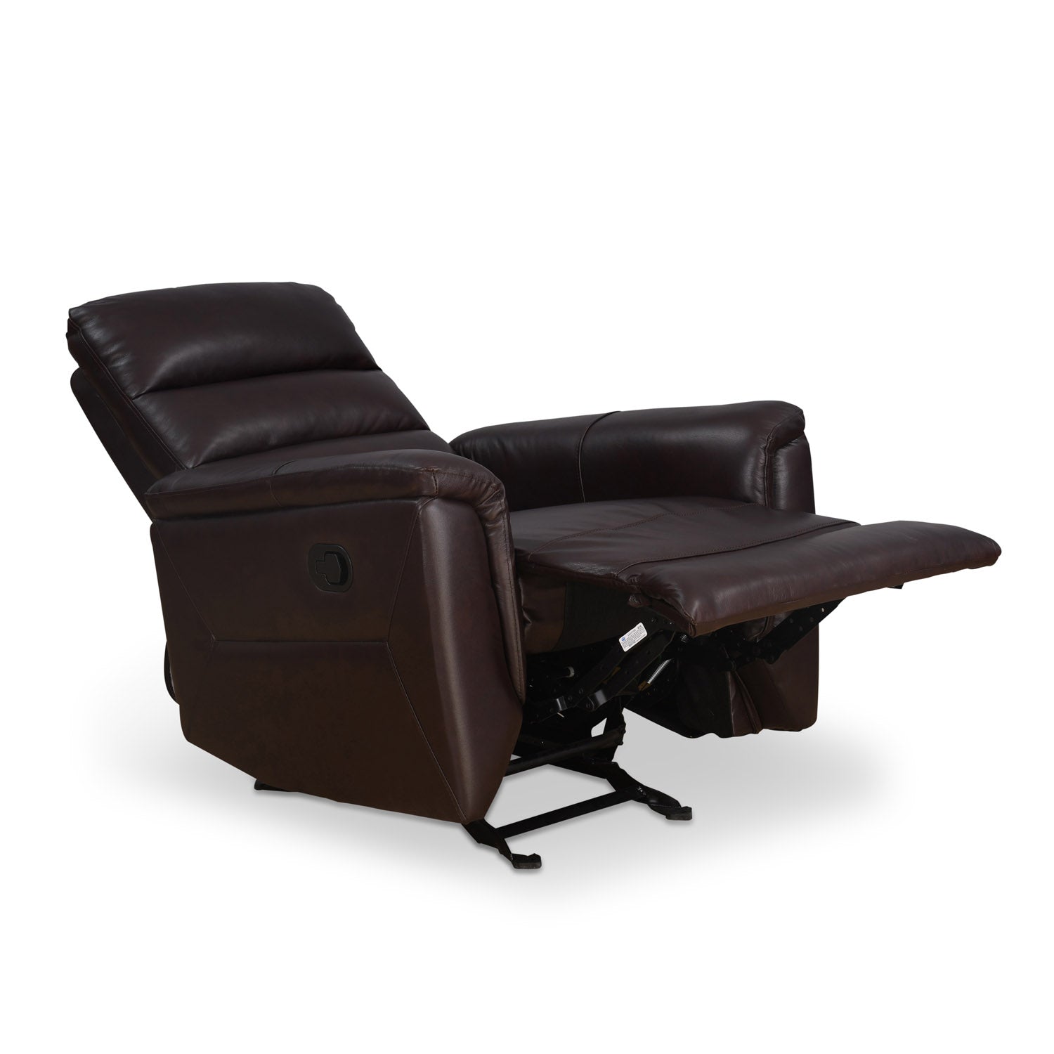Brandon 1 Seater Manual Rocker Recliner (Dark Brown)
