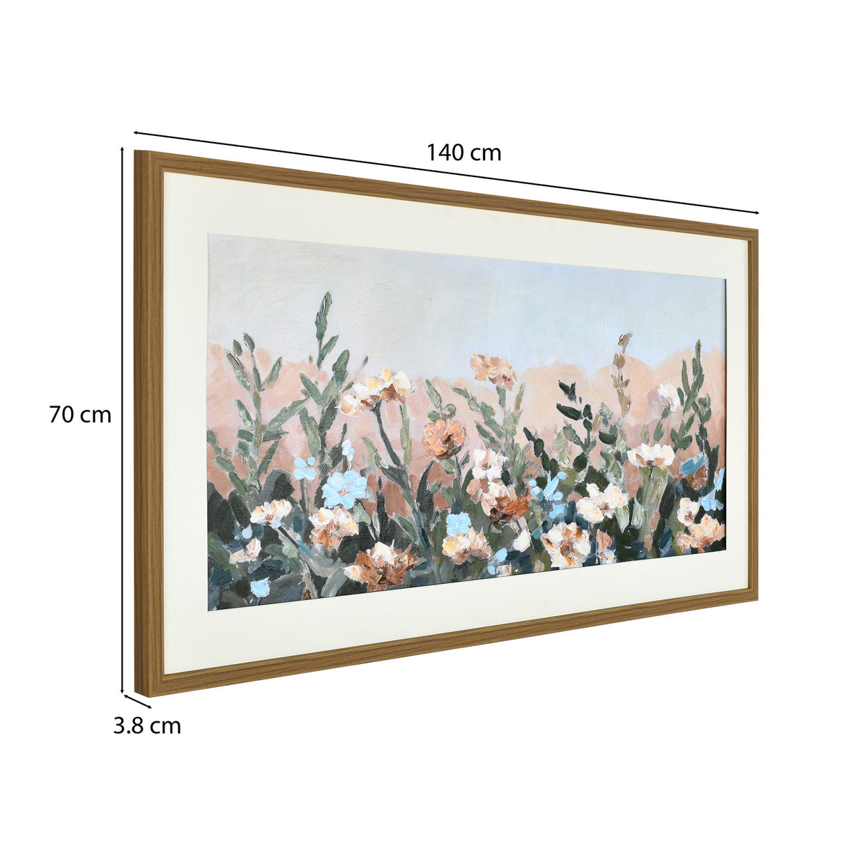 Floral Canvas Wall Painting (Multicolor)