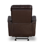 Brandon 1 Seater Manual Rocker Recliner (Dark Brown)