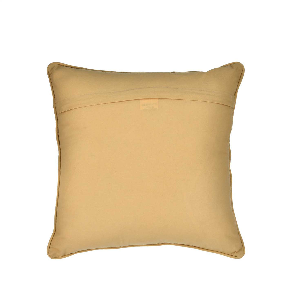 Dual Line Arch Cotton Cushion Cover- Beige and Grey