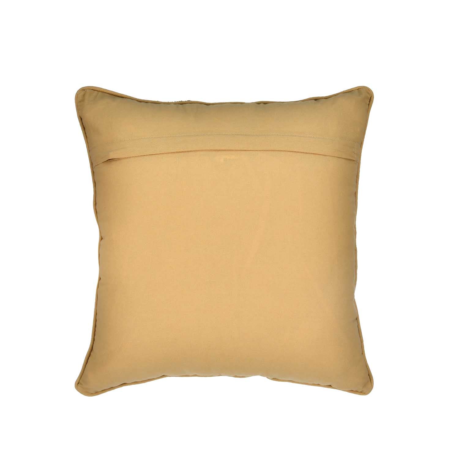Strip Arch Cotton Cushion Cover- Beige