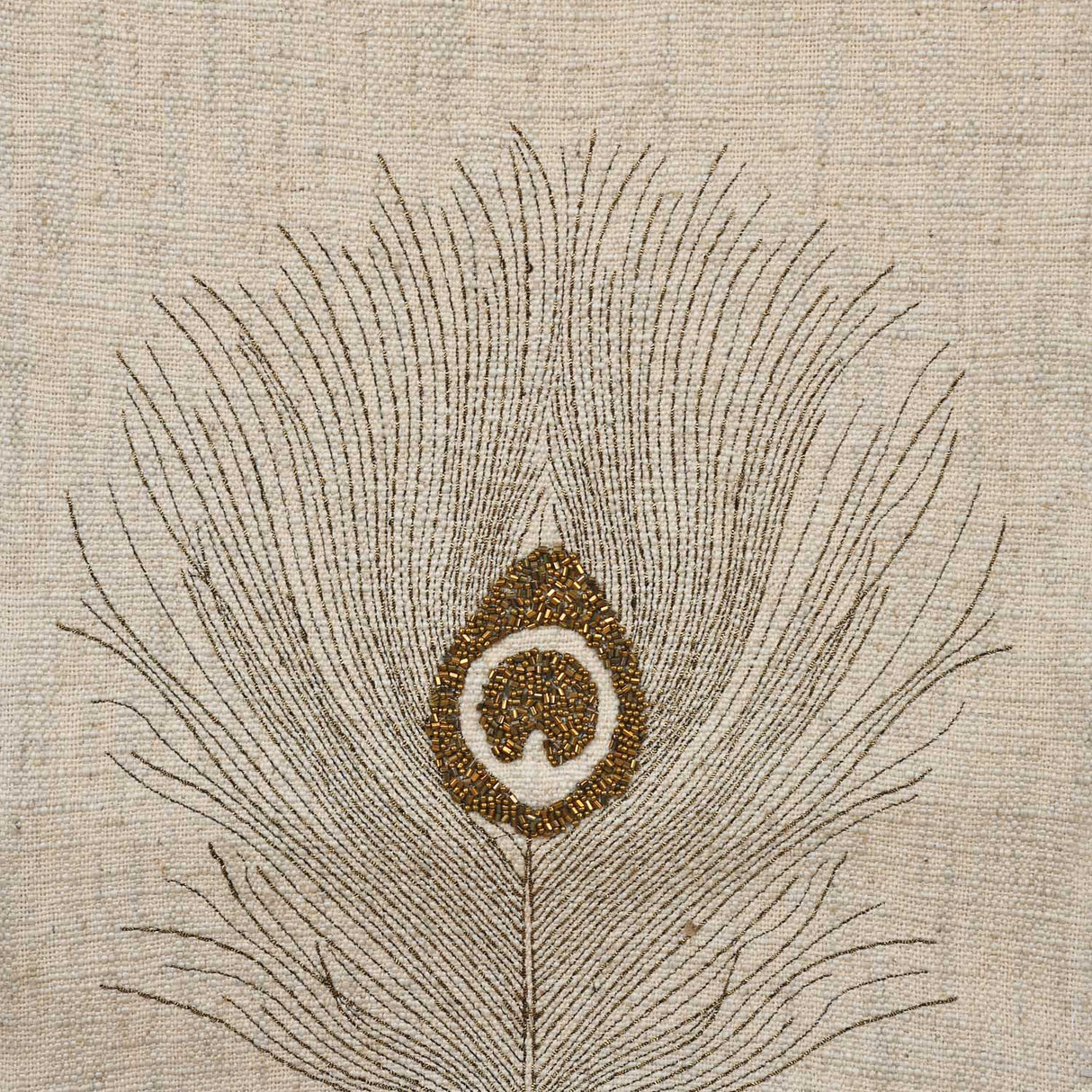 Moorpankh Pattern Table Runner- Beige and Gold