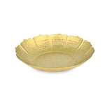 Decorative Lotus Shaped Platter- Gold