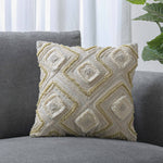 Geometric Embroidered Cotton & Polyester 16