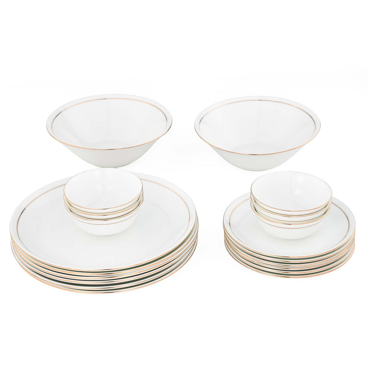 Urmi Porcelain 20 Piece Dinner Set- White