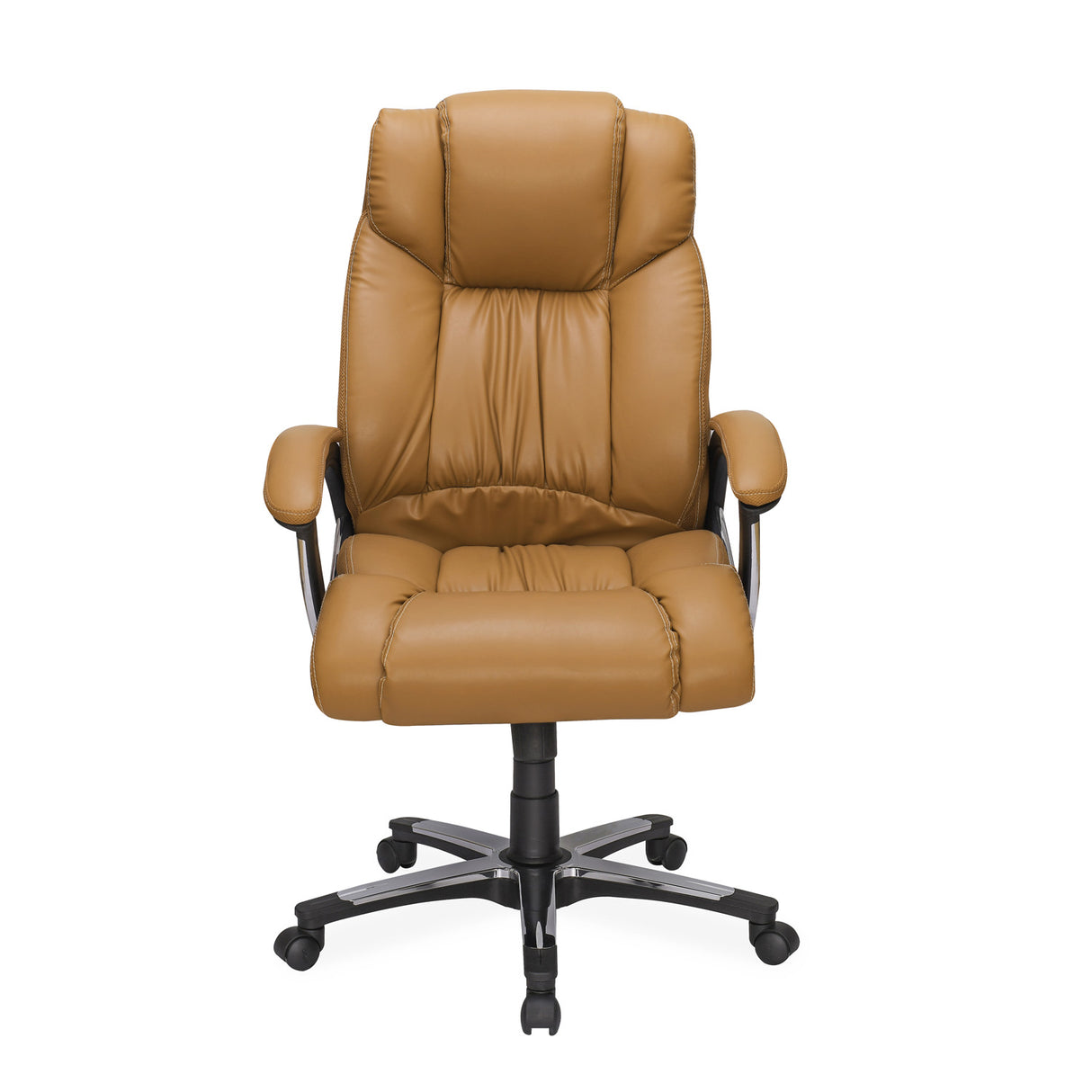 Trenvi High Back Office Chair (Tan) front view 1