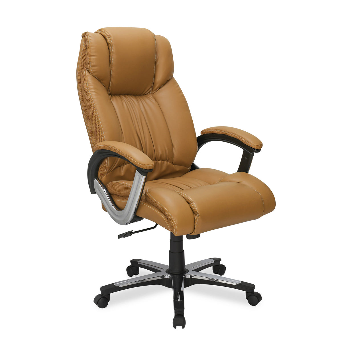 Trenvi High Back Office Chair (Tan) inclined view 1