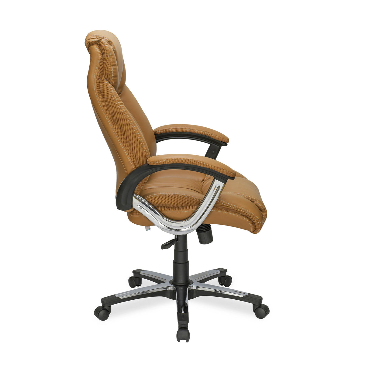 Trenvi High Back Office Chair (Tan) side view 1