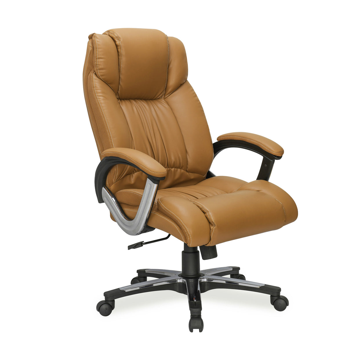 Trenvi High Back Office Chair (Tan) front inclined view 1