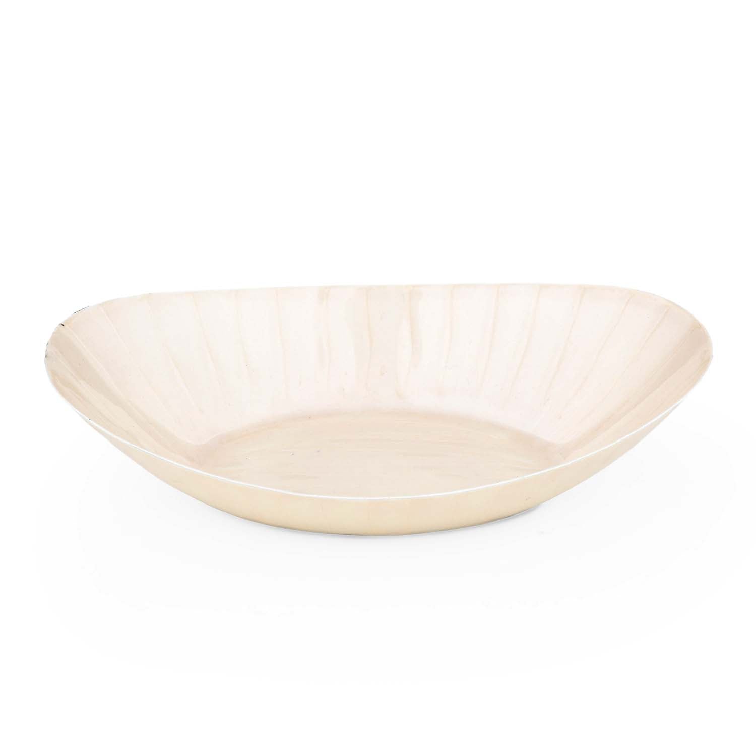 Boat Shaped Serving Platter Large- Cream