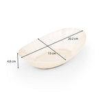 Boat Shaped Serving Platter Large- Cream
