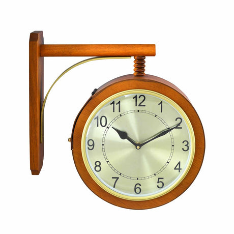 Classic MDF Station Clock (Brown)