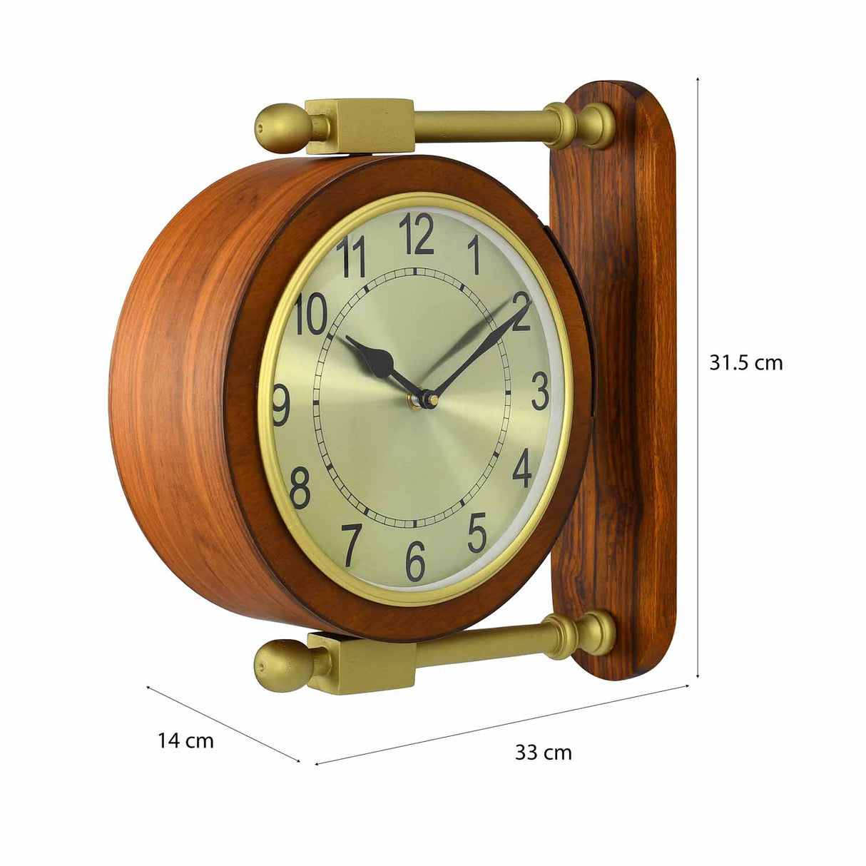 Classic MDF Station Clock (Brown)