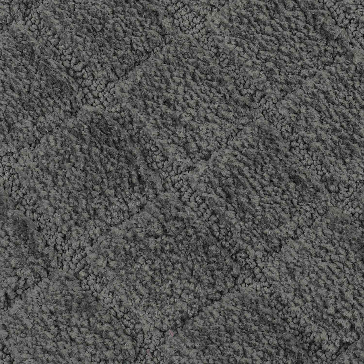 Rectangular Plush Polyester 16" x 24" Bath Mat (Grey)