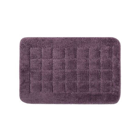 Rectangular Plush Polyester 16" x 24" Bath Mat (Purple)