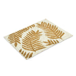 Leaf Beaded Polyester Table Placemat- Gold