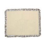 Palm Tree Embroidery Cotton Table Placemat- Beige and Brown