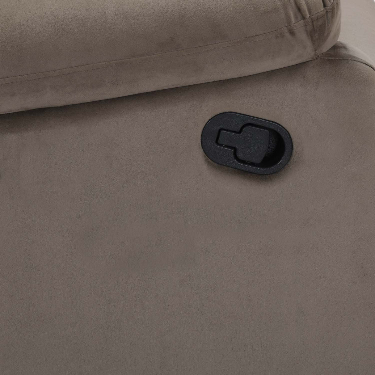 Quito 1 Seater Manual Recliner Sofa- Brown