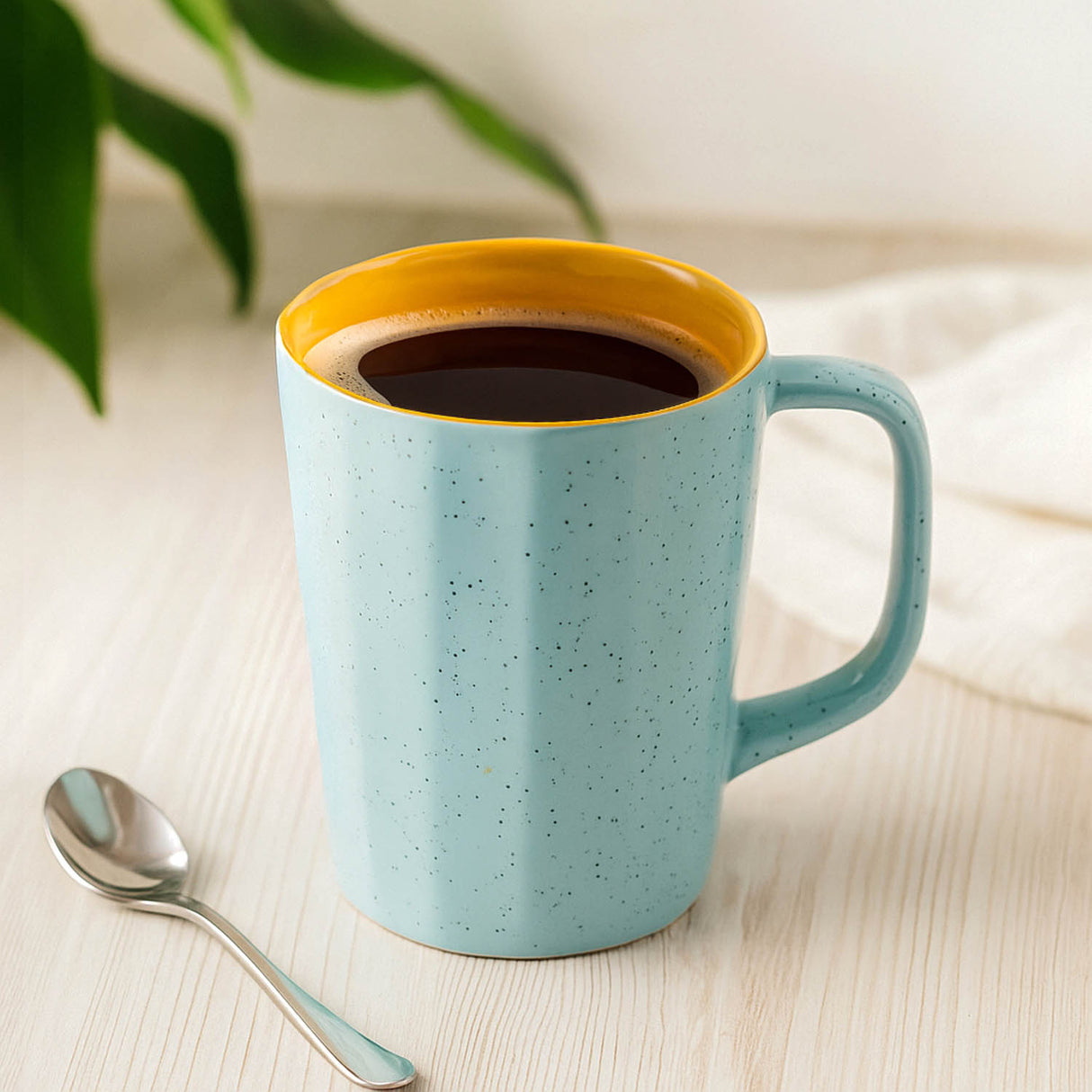 Porcelain Milk Mug- Blue