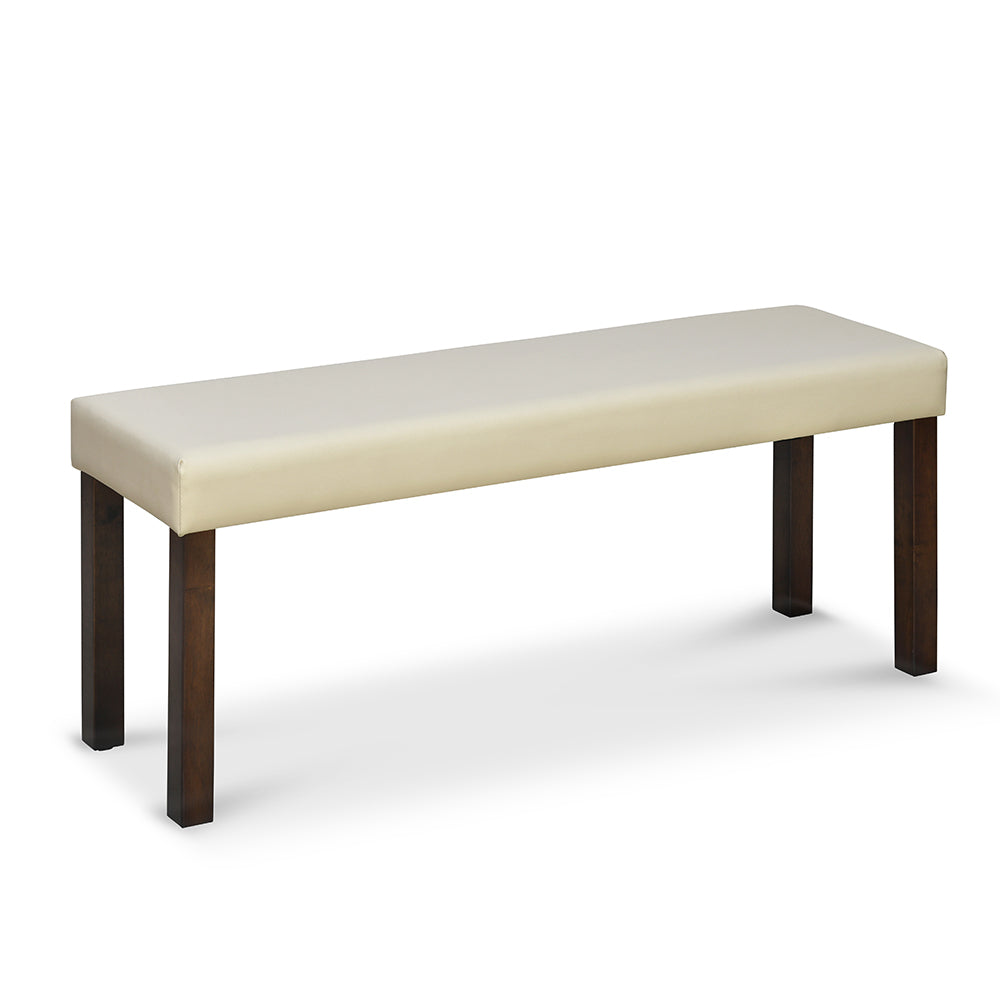 Roxbury 1+4 Dining Bench (Oak) with white background 1