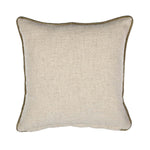 Moorpankh Pattern Fabric Cushion Cover- Beige and Gold