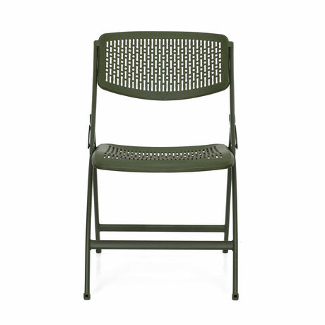Aero Metal Folding Chair- Green