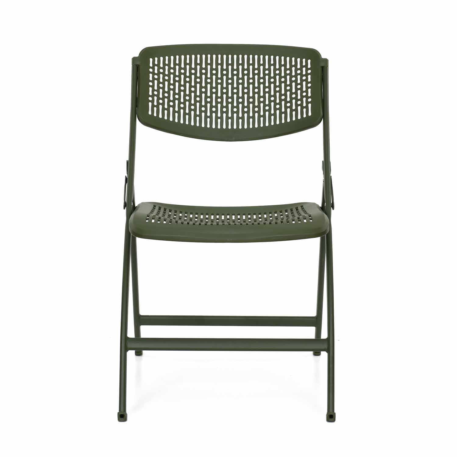 Aero Metal Folding Chair- Green