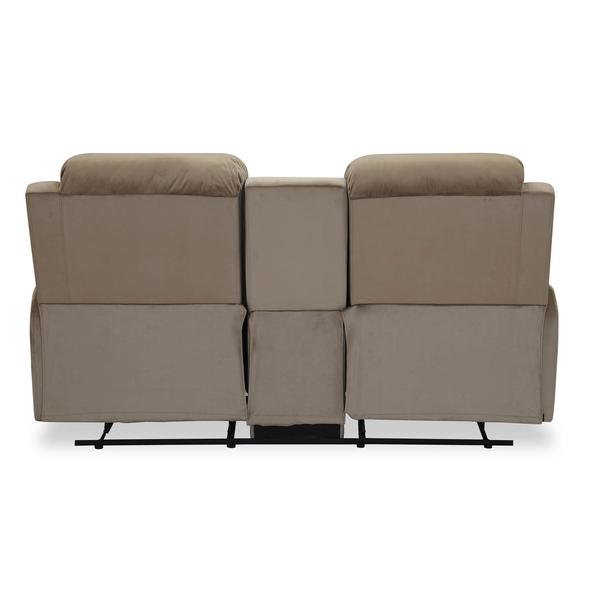 Rosia 2 Seater Recliner Sofa with Console- Light Brown