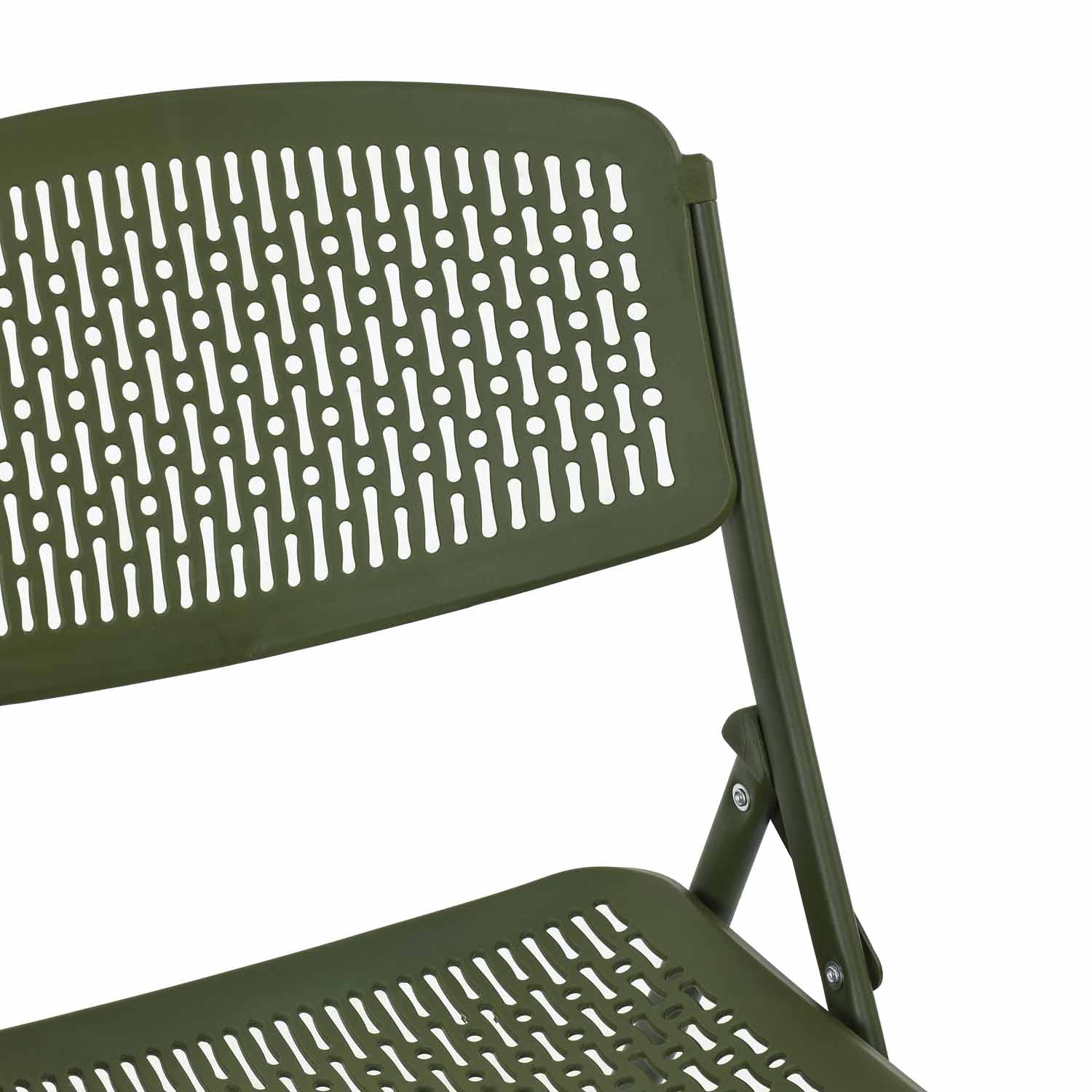 Aero Metal Folding Chair- Green
