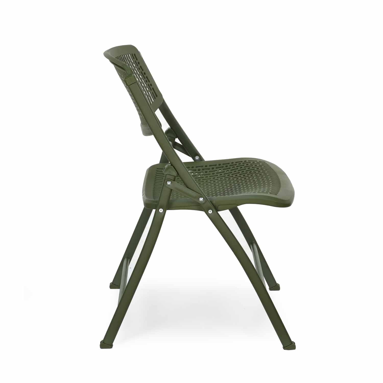 Aero Metal Folding Chair- Green