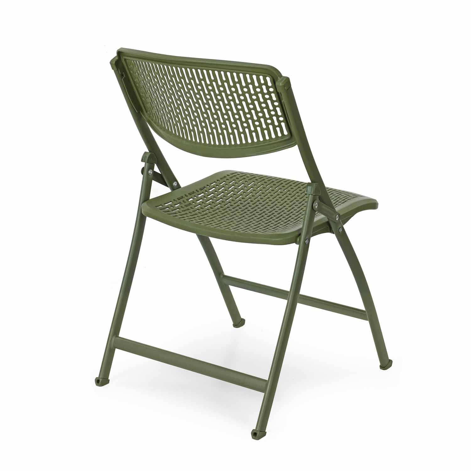 Aero Metal Folding Chair- Green