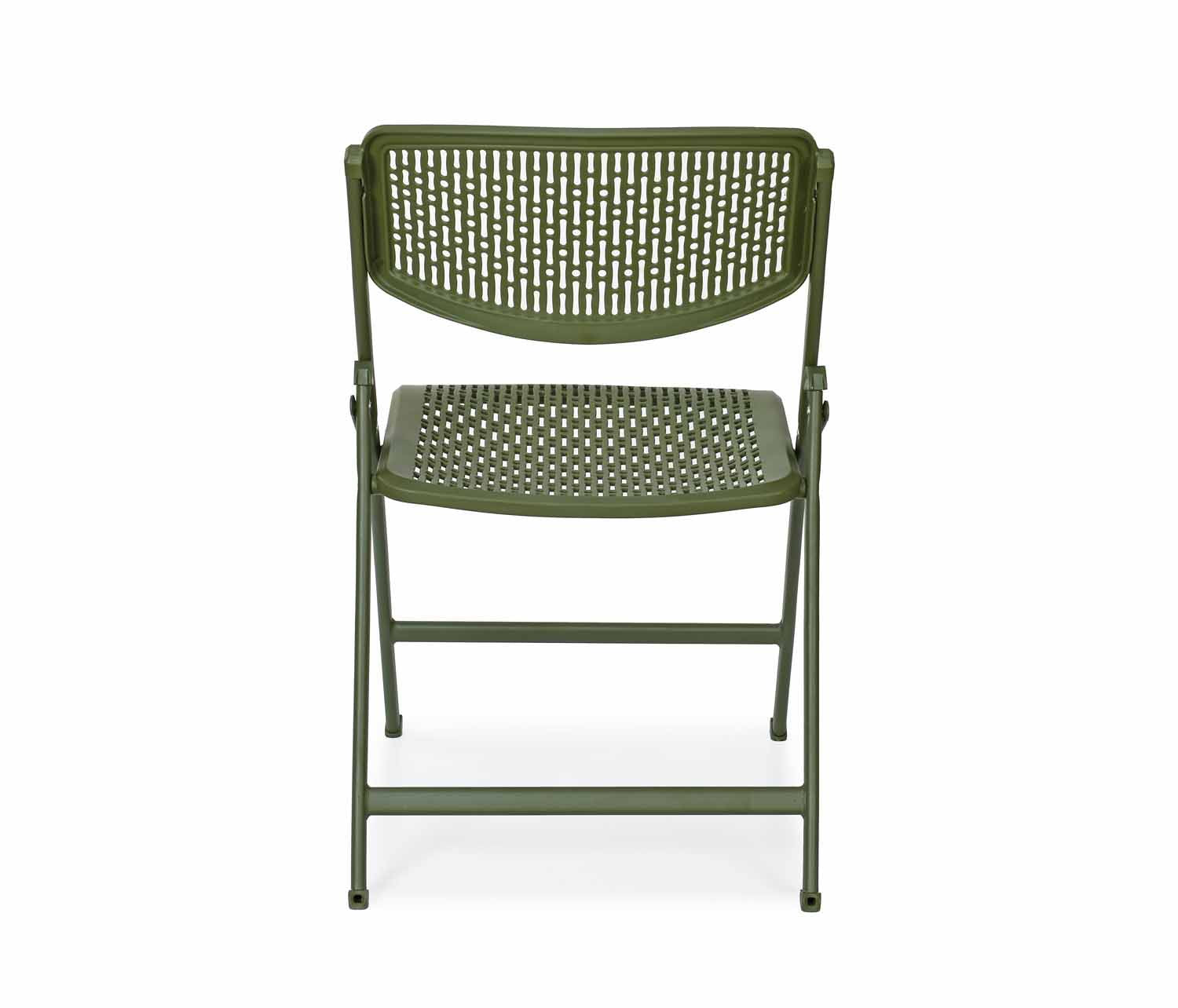 Aero Metal Folding Chair- Green