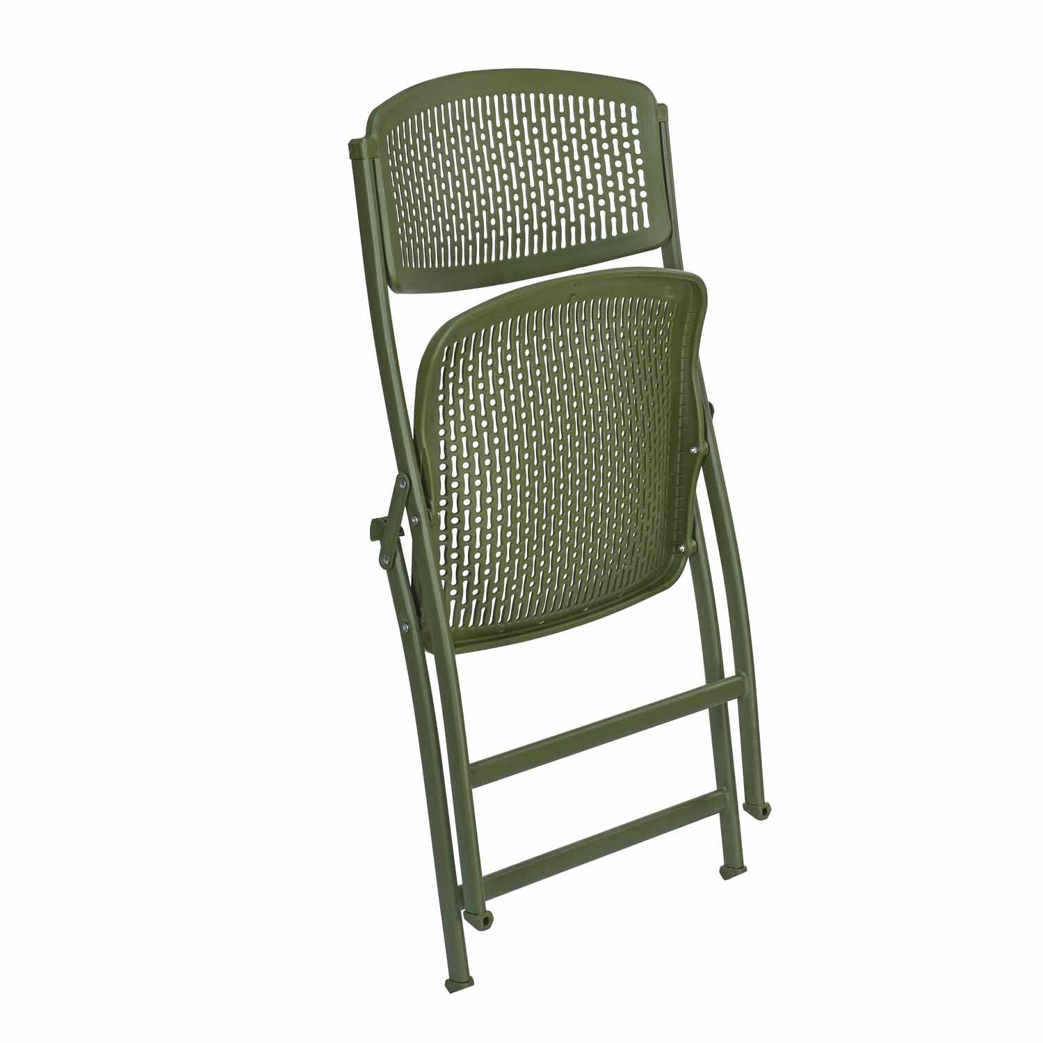Aero Metal Folding Chair- Green