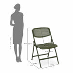 Aero Metal Folding Chair- Green