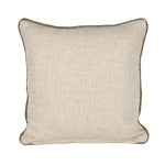 Multi Moorpank Pattern Fabric Cushion Cover- Beige and Gold