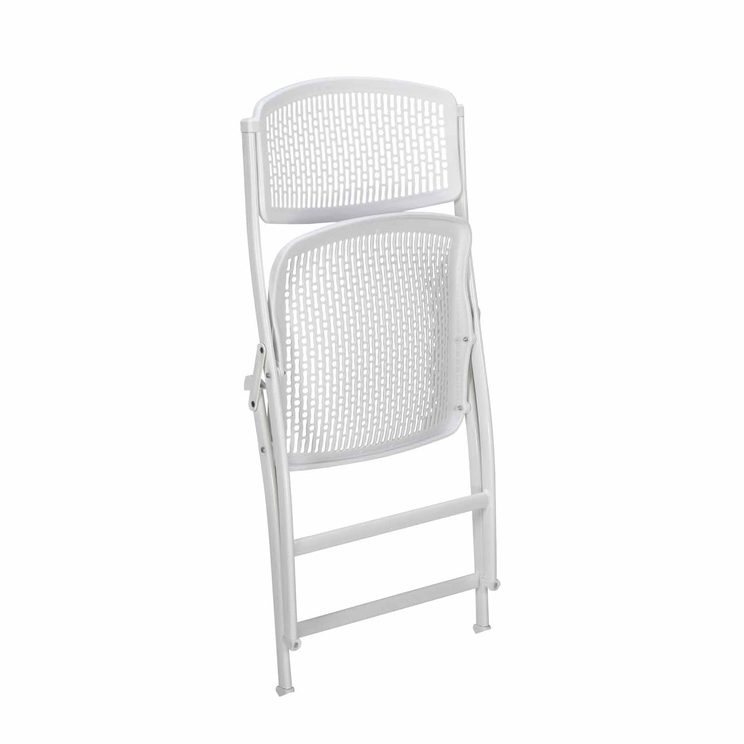 Aero Metal Folding Chair- White
