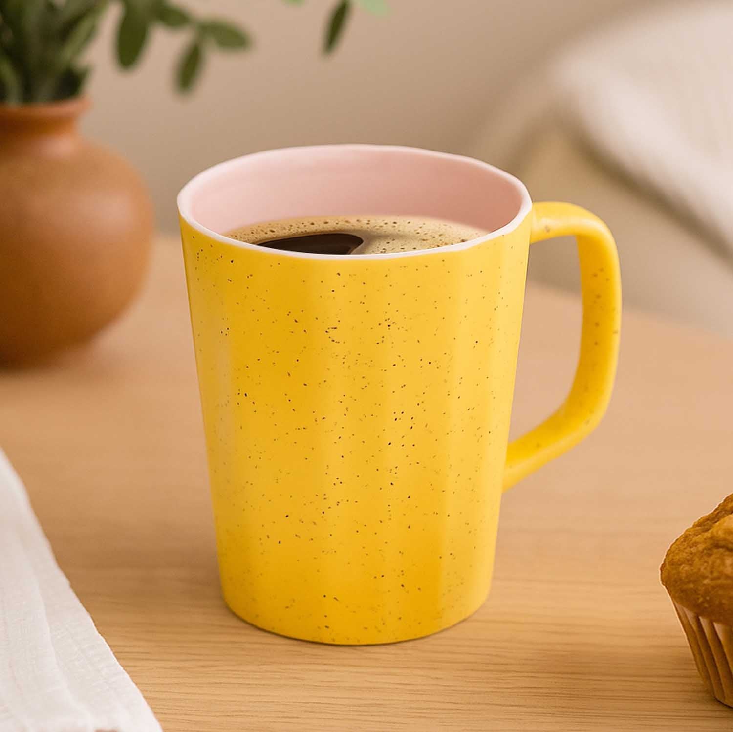 Porcelain Milk Mug- Mustard