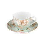 Porcelain Cup and Saucer Set of 6- Cream