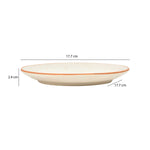 Stoneware Quarter Plate 7 Inch- Cream