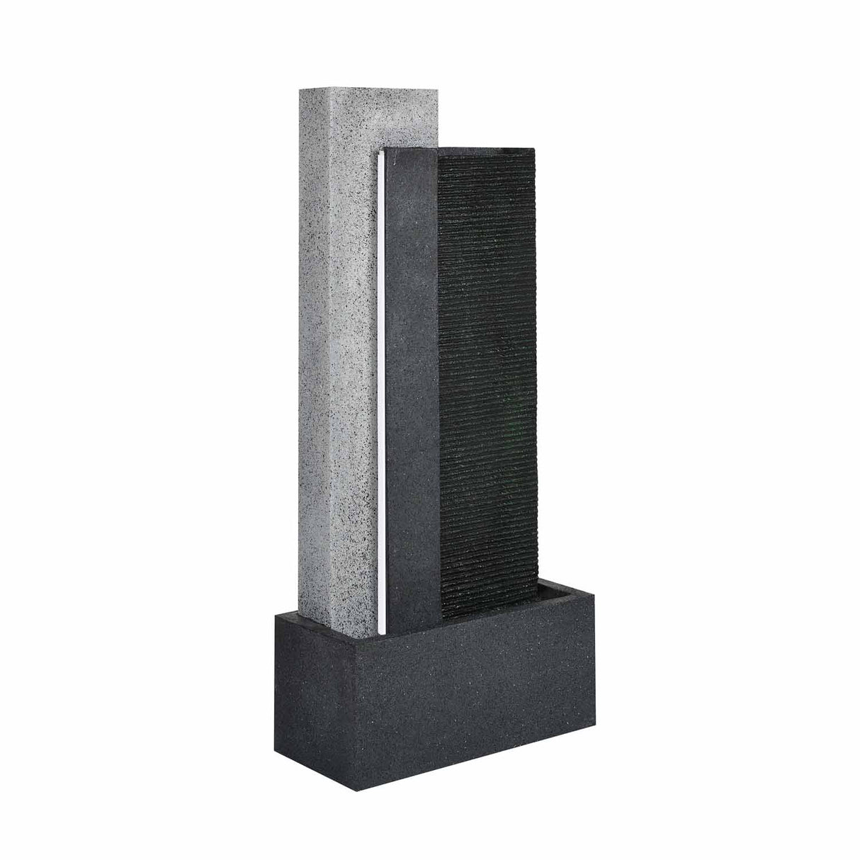 Waterfall Water Fountain with LED Light (Grey)