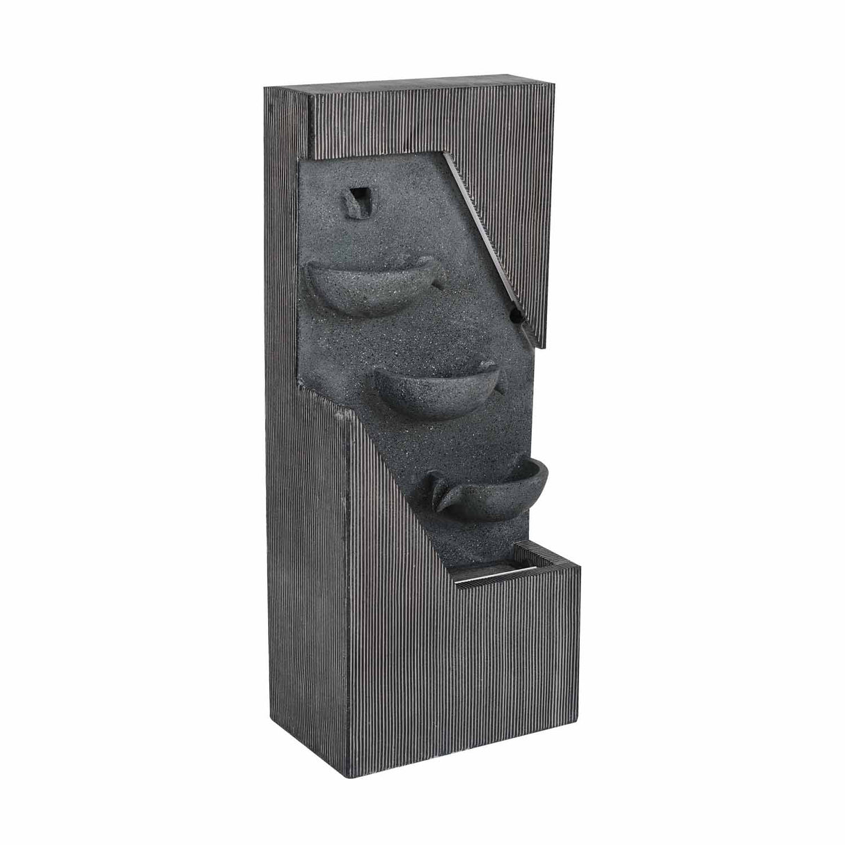 Three Pots on Wall Water Fountain (Grey)