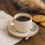 Stoneware Cup Saucer 180 ml- Cream