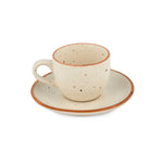 Stoneware Cup Saucer 180 ml- Cream