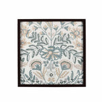 Foliage Embroidered Wall Art (Blue)