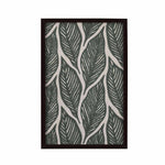 Leaves Embroidered Wall Art (Green)