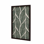 Leaves Embroidered Wall Art (Green)